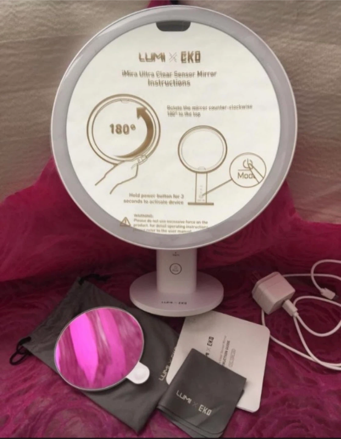 EKO iMira 8" Lighted Makeup Sensor Mirror