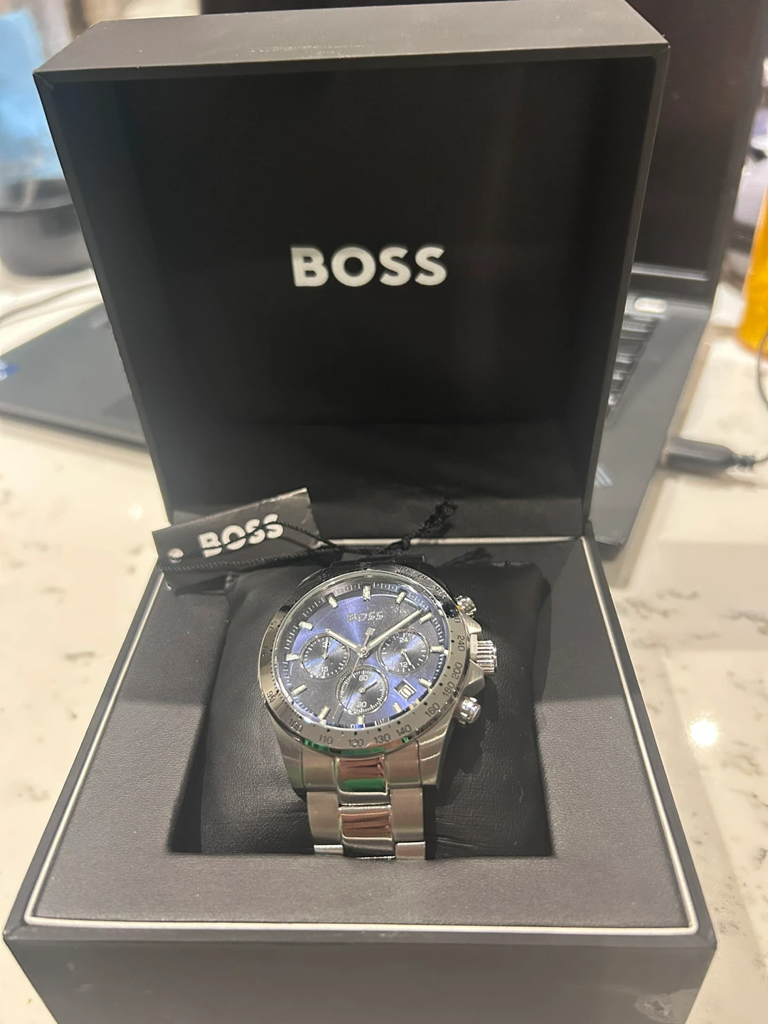 Hugo Boss Chronograph Watch, Silver