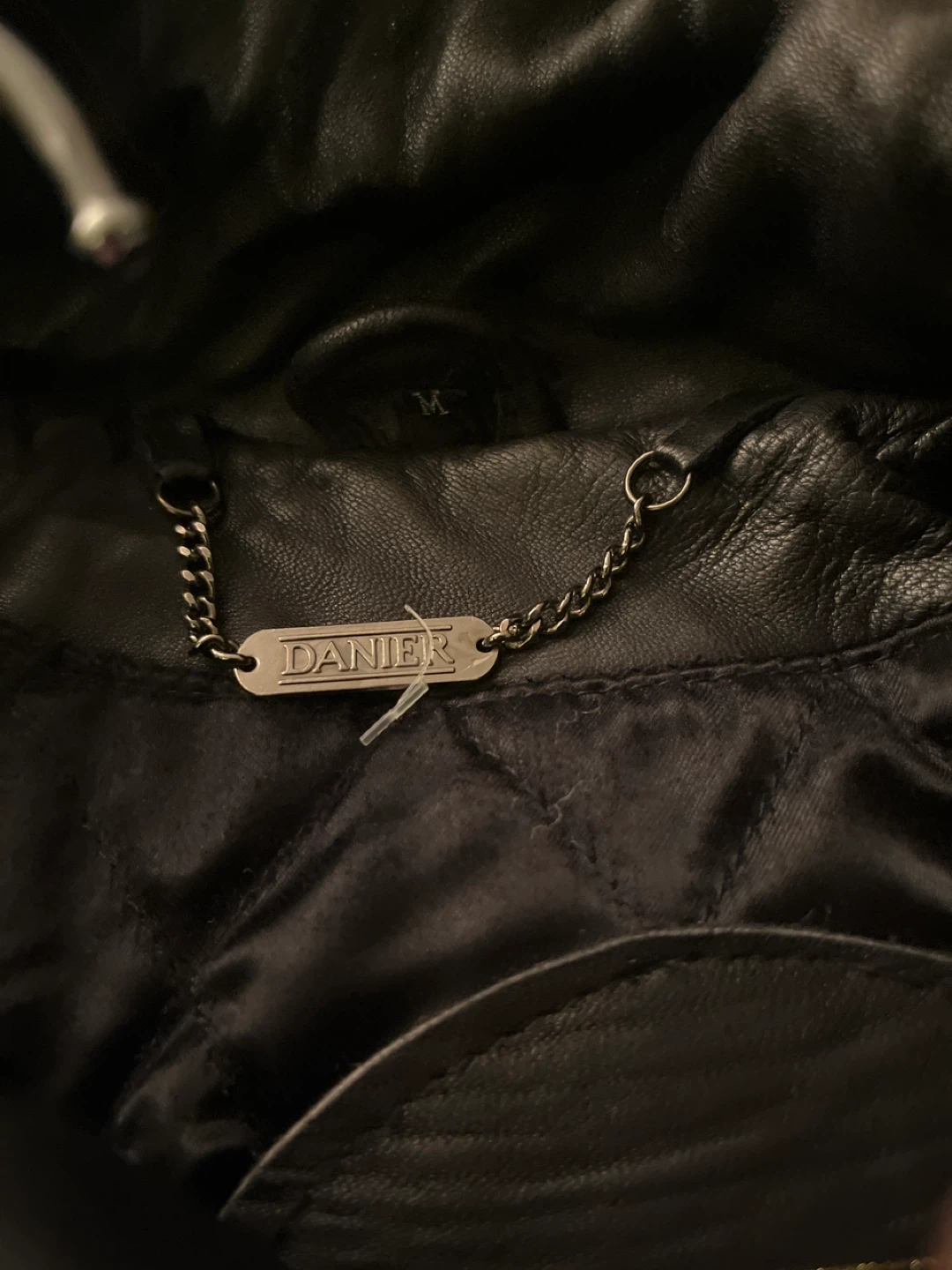 Danier Black Leather Jacket - Size M - photo 4