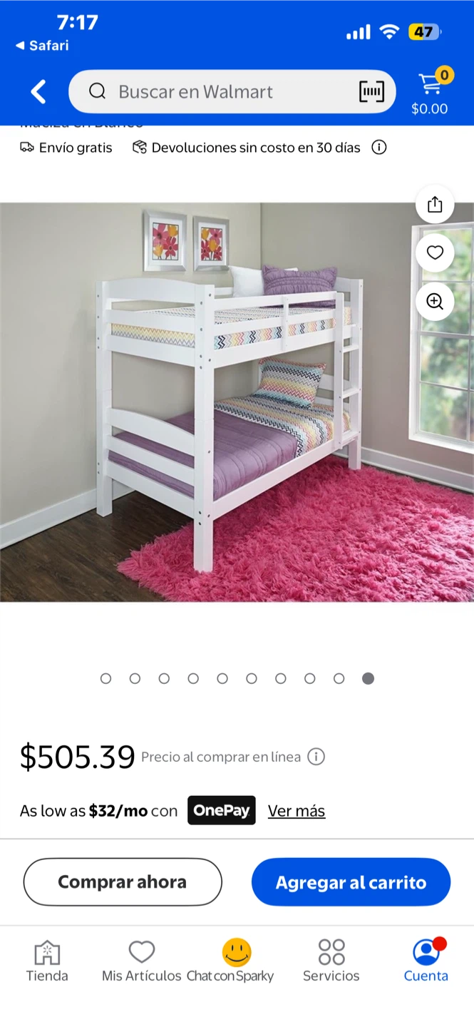 Cama litera twin