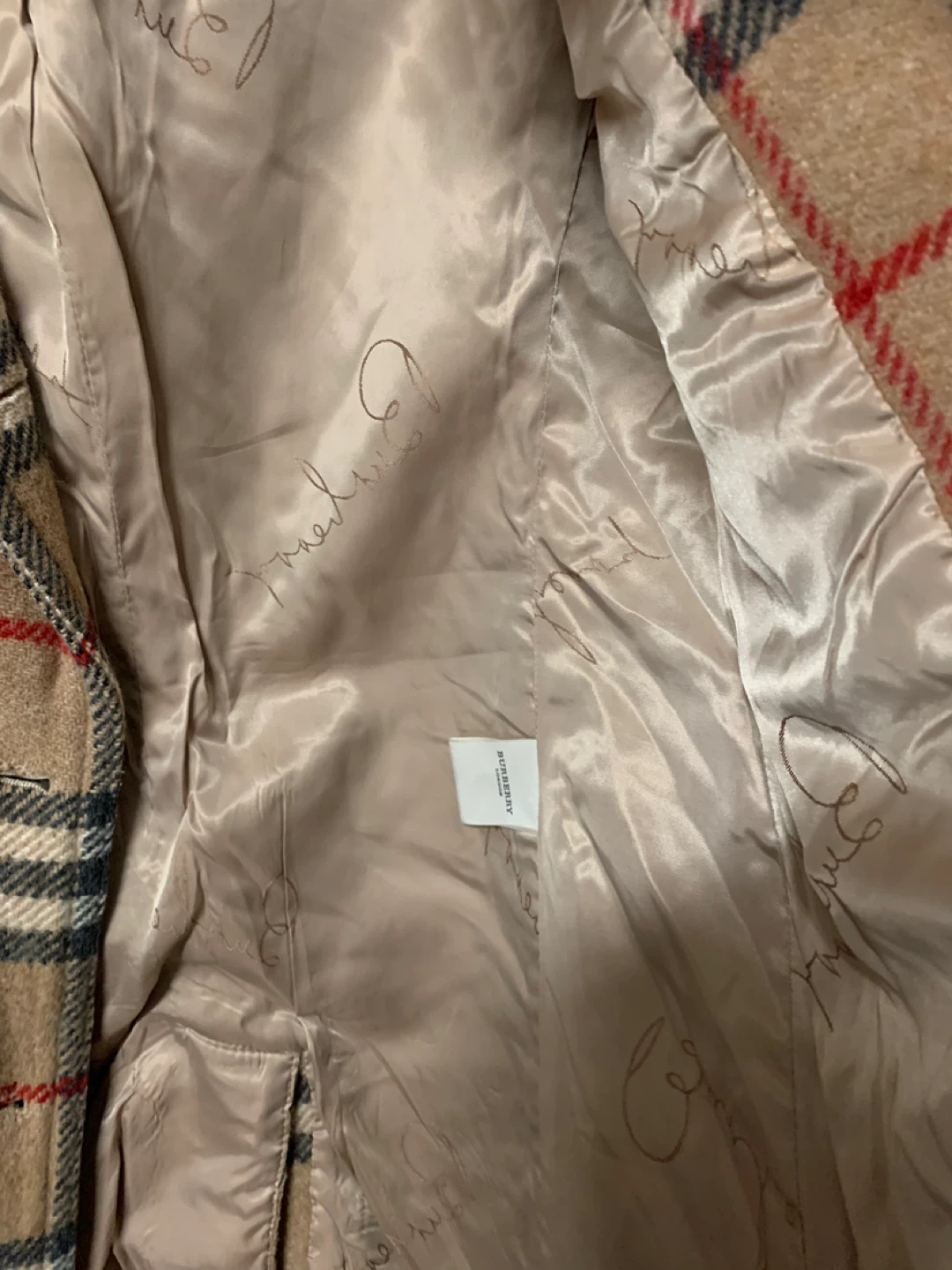 Burberry Brit Plaid Wool Coat - photo 4