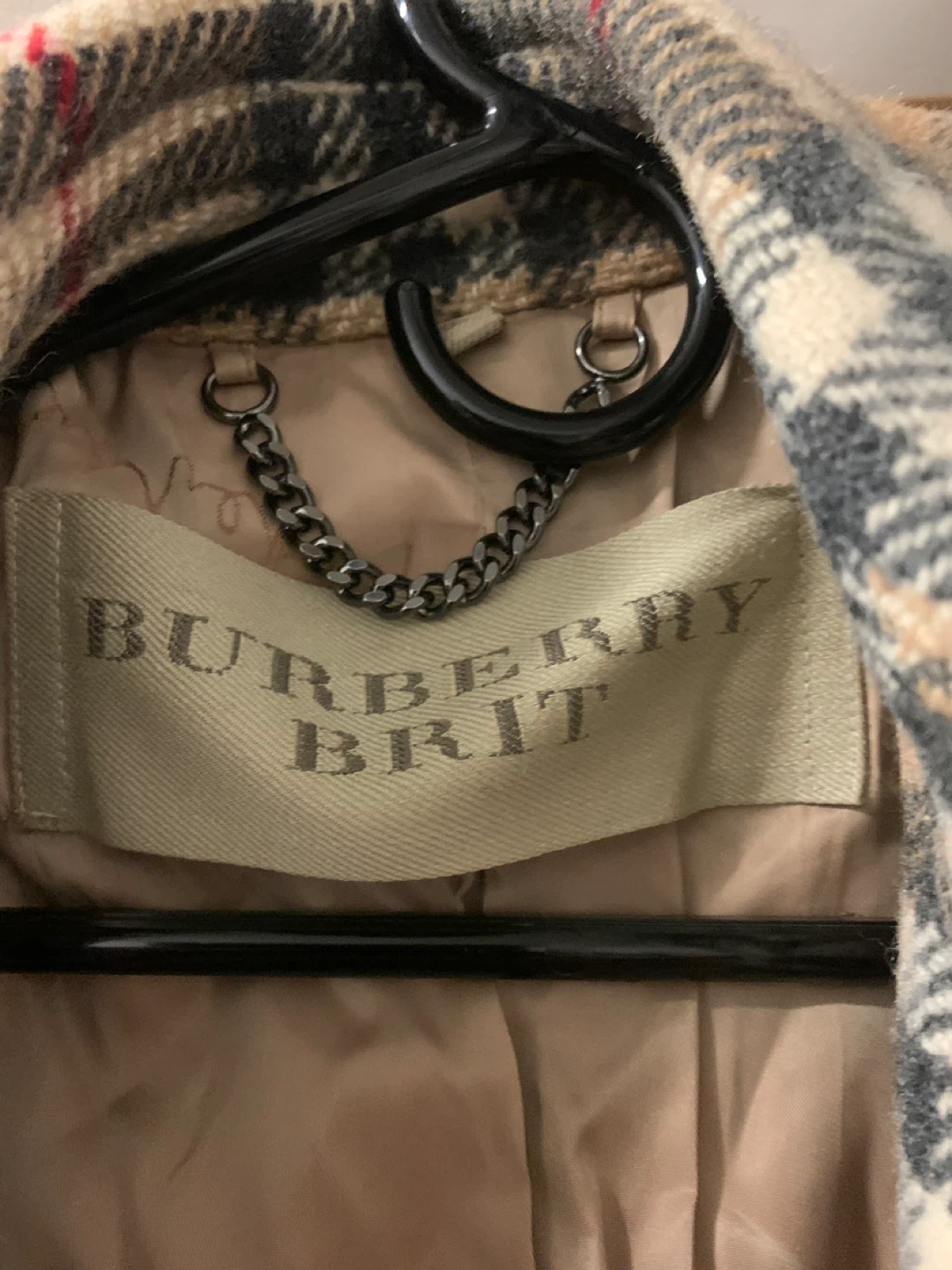 Burberry Brit Plaid Wool Coat - photo 3