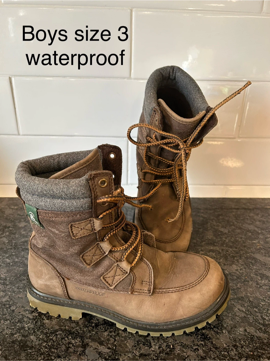 Kamik Boys Waterproof Winter Boots - Size 3