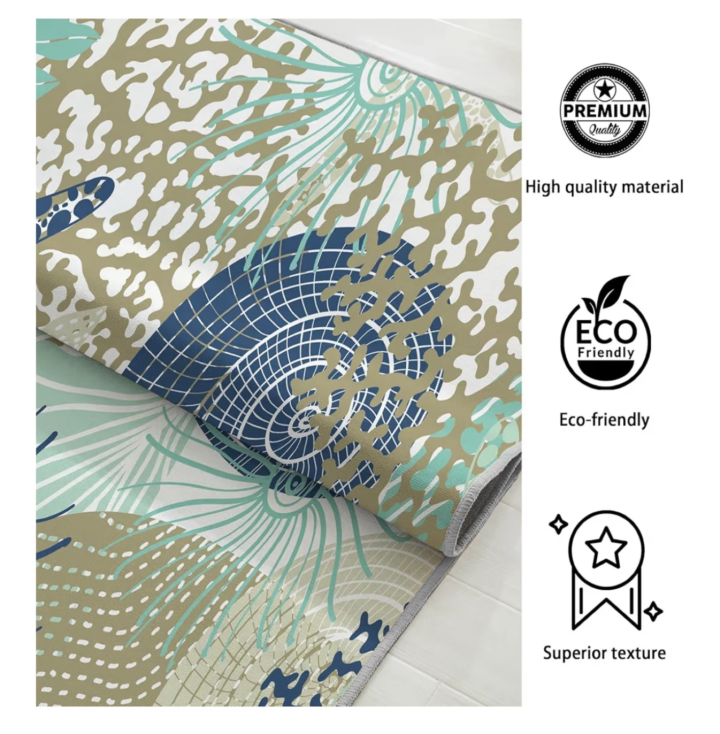 Coastal Style Area Rug - Sea Life Design - photo 3