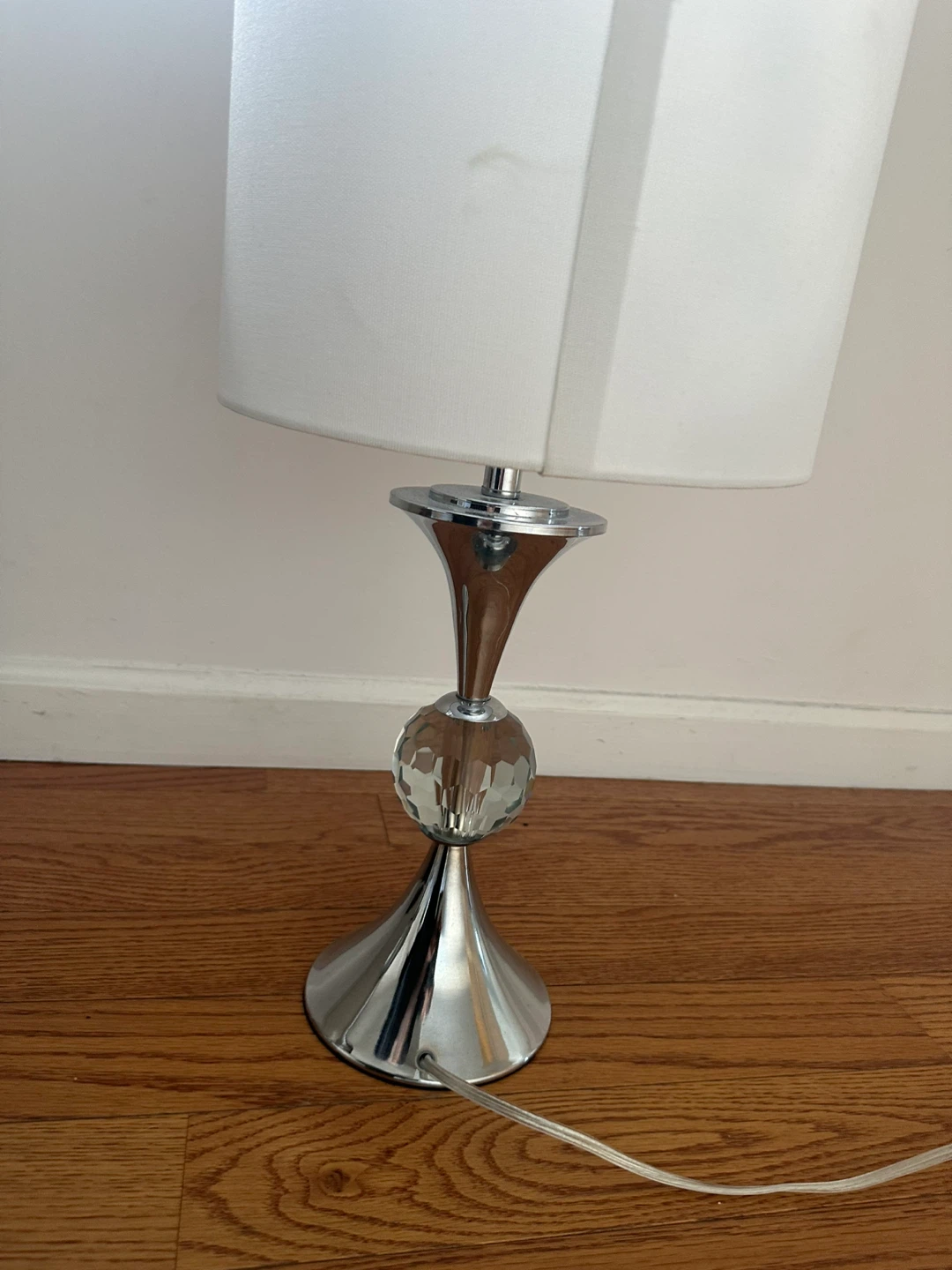 Crystal Accent Table Lamp - White Shade - photo 4