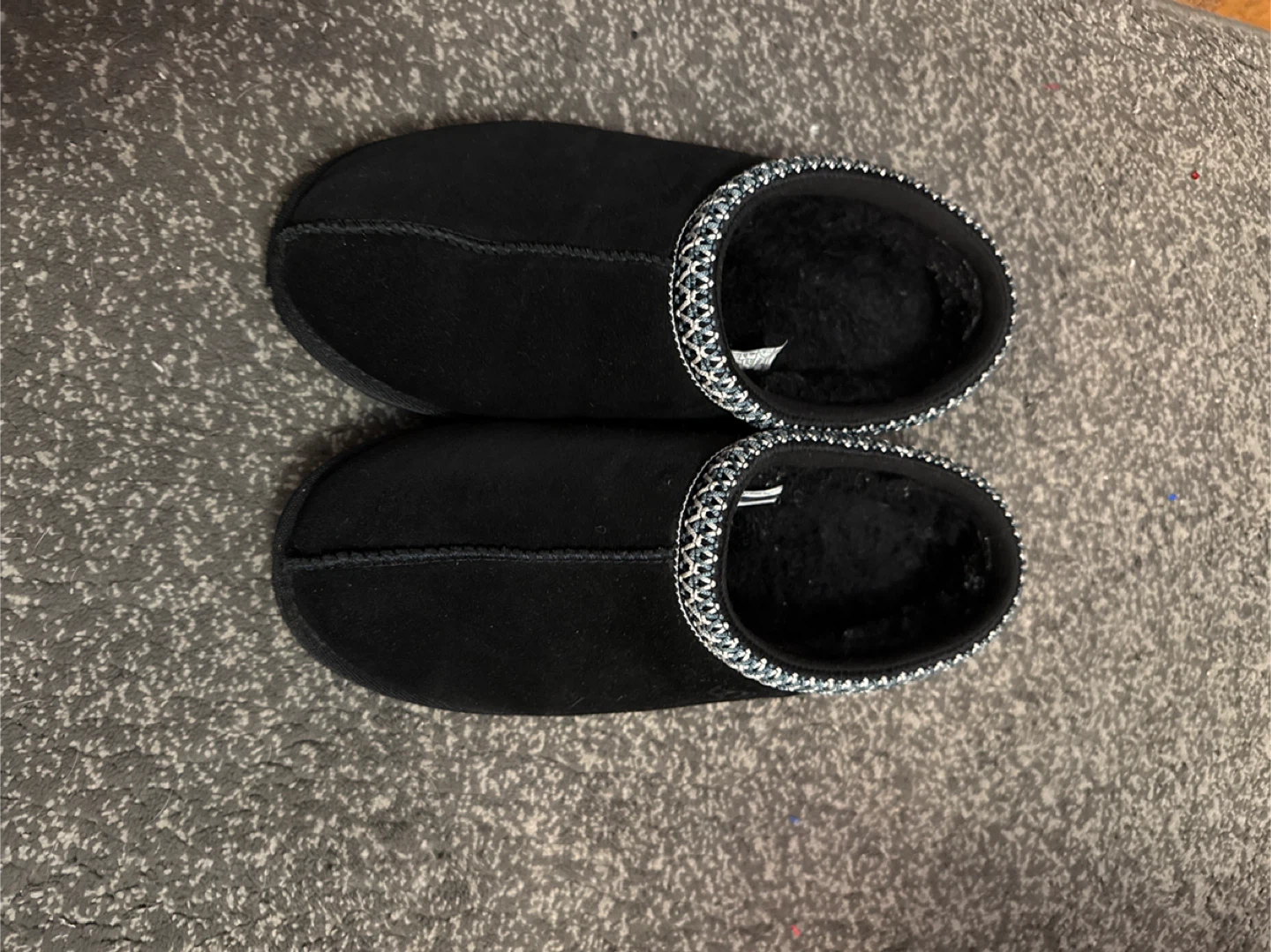 UGG Black Slippers Size 6