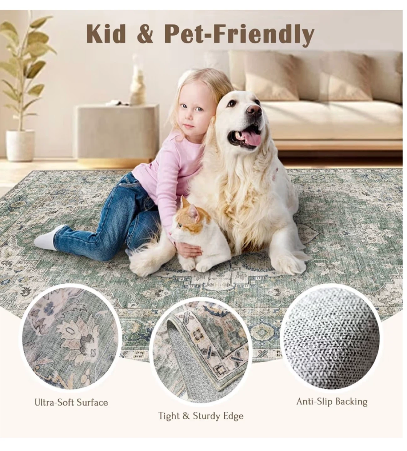LUXRUG Area Rug 10x14 Sage Green - photo 2