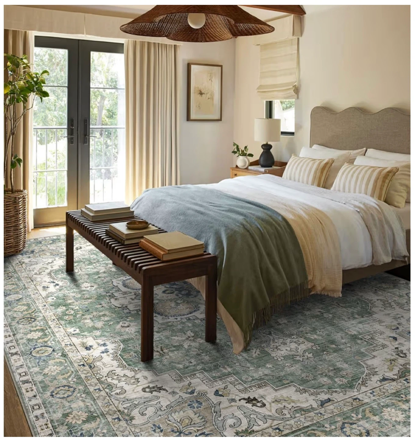 LUXRUG Area Rug 10x14 Sage Green - photo 3