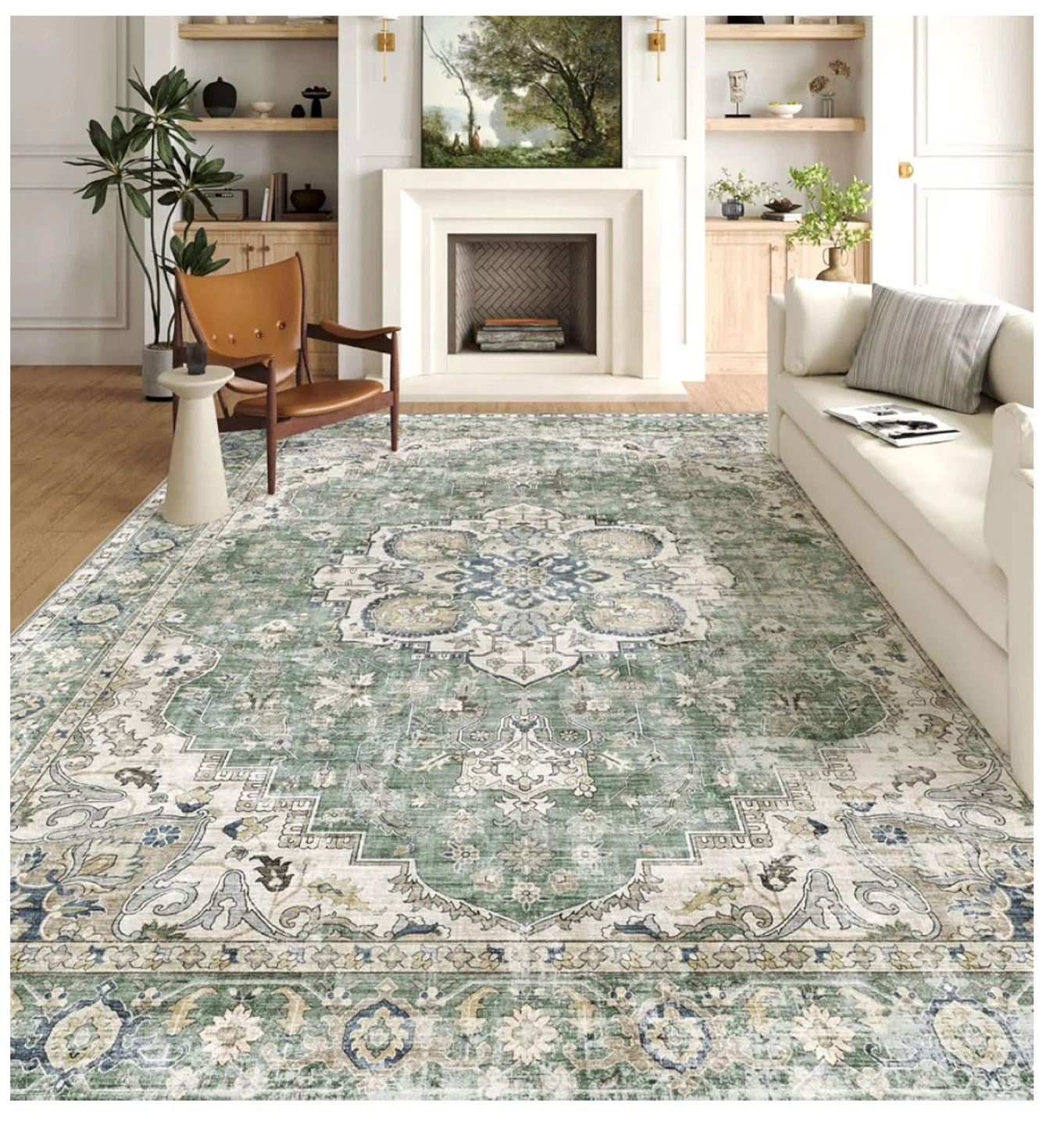 LUXRUG Area Rug 10x14 Sage Green