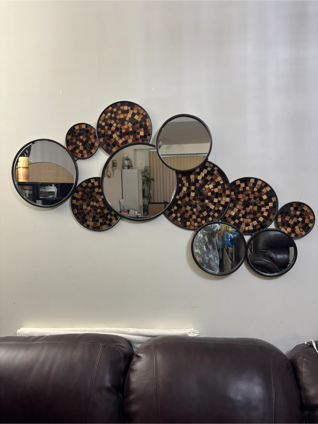 Mosaic Round Mirrors Wall Decor
