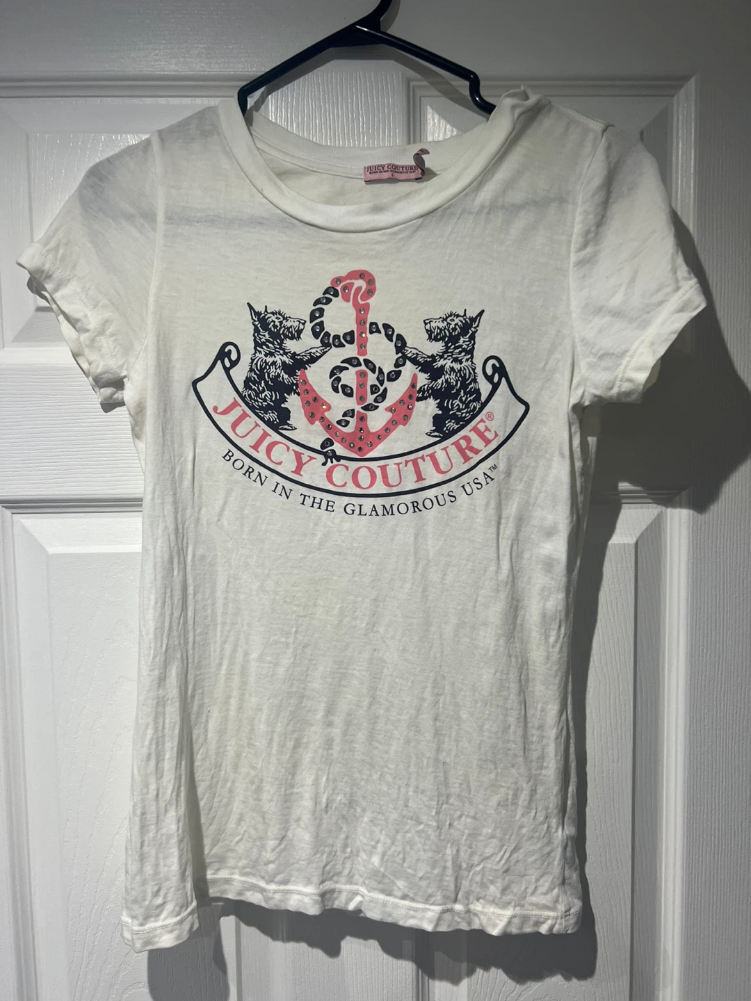 Juicy Couture White T-Shirt - Size S