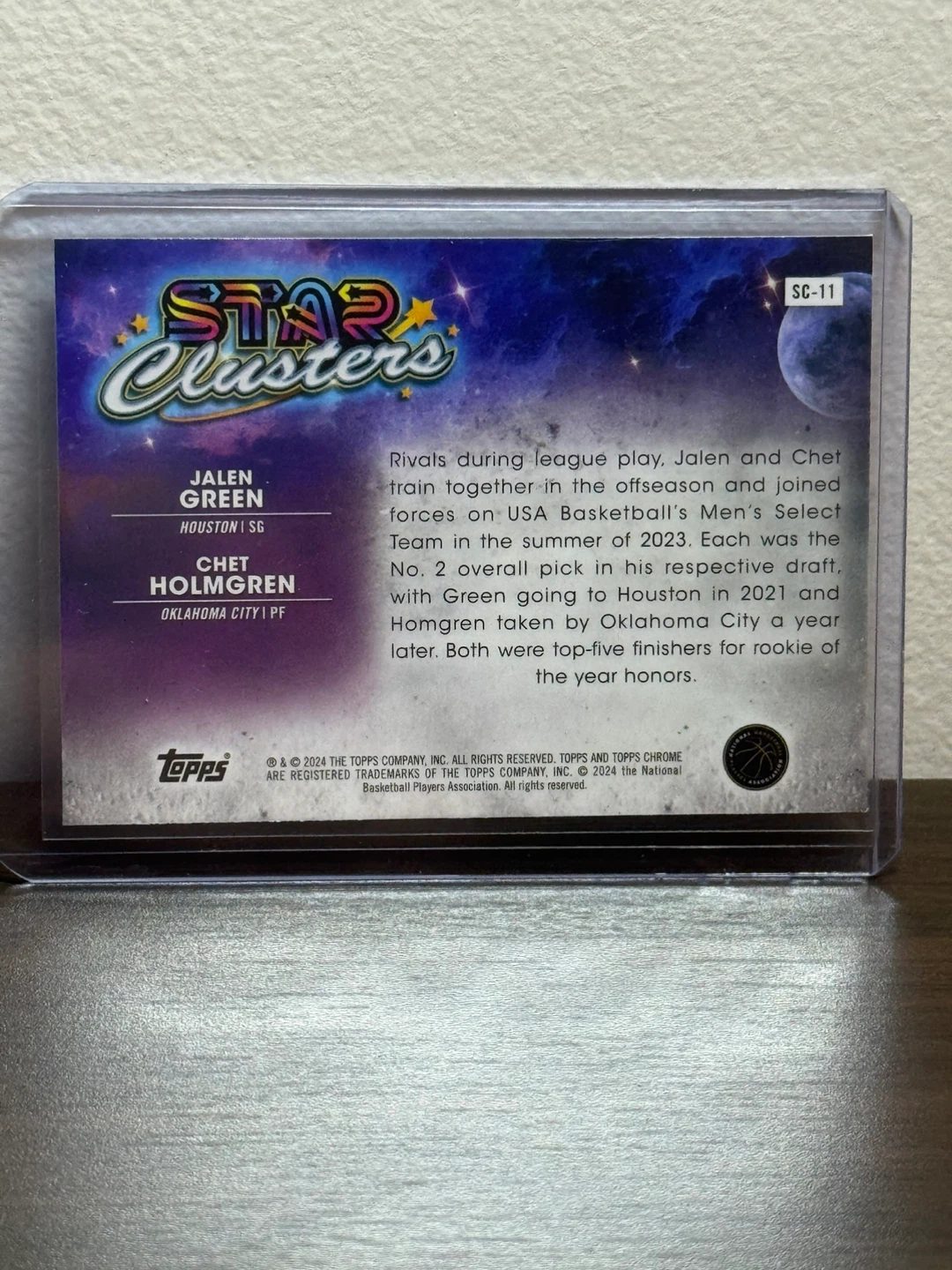 Topps Chrome Star Clusters Jalen Green & Chet Holmgren - photo 2