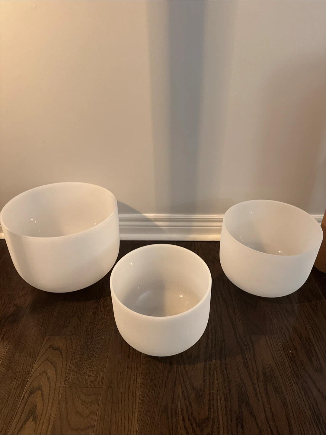 Crystal Singing Bowls - Set of 3