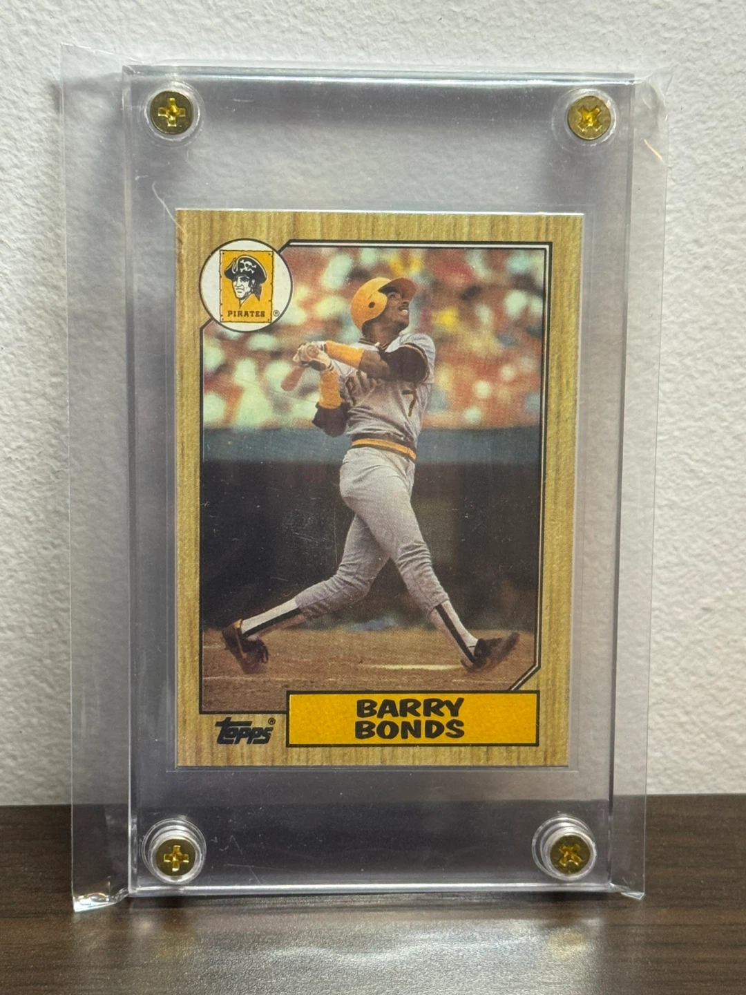 Barry Bonds 1987 Topps Baseball Card RC