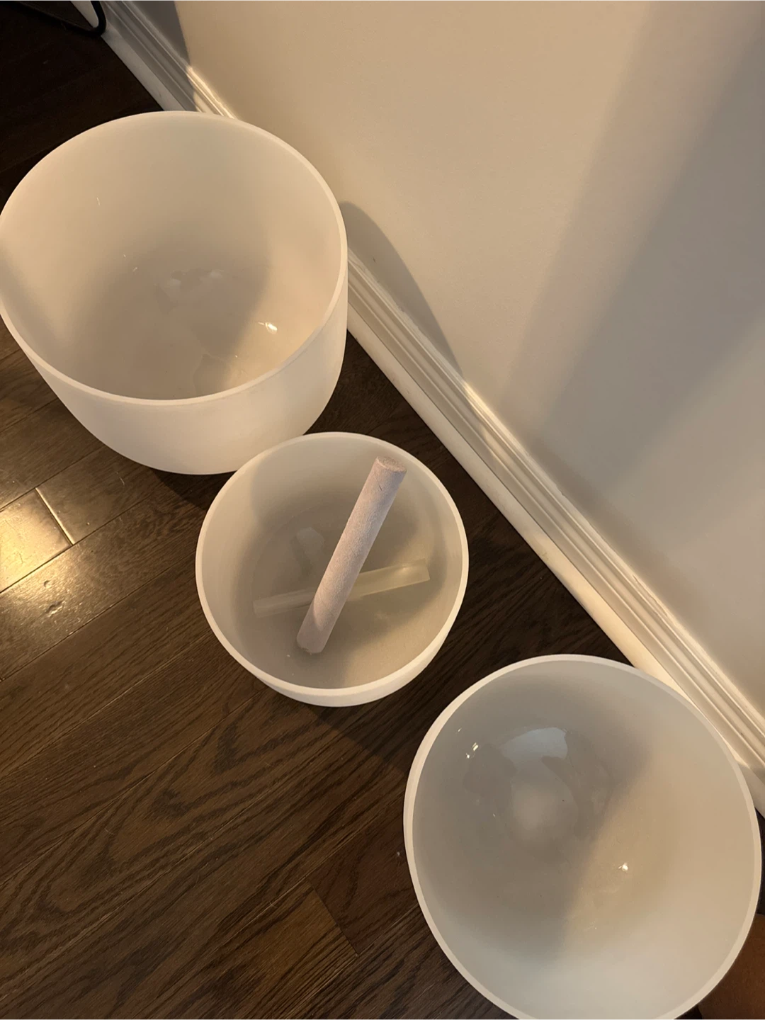 Crystal Singing Bowls - Set of 3 - photo 2