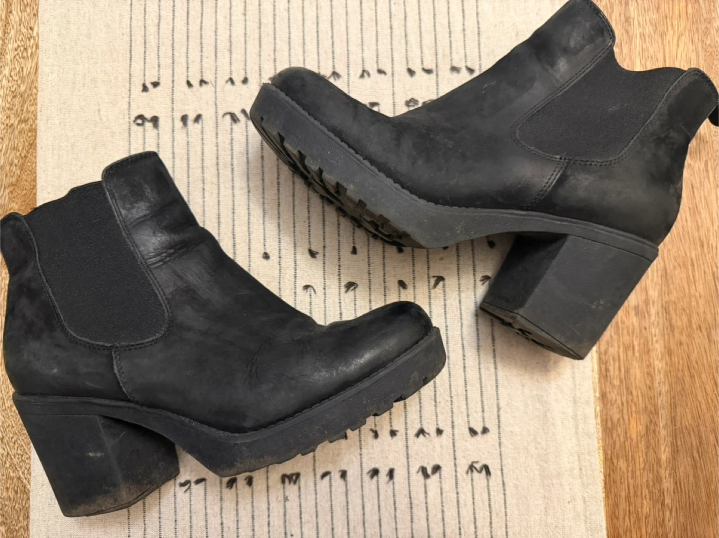 🥕Black Leather Chelsea Boots - Size 7.5 - photo 4