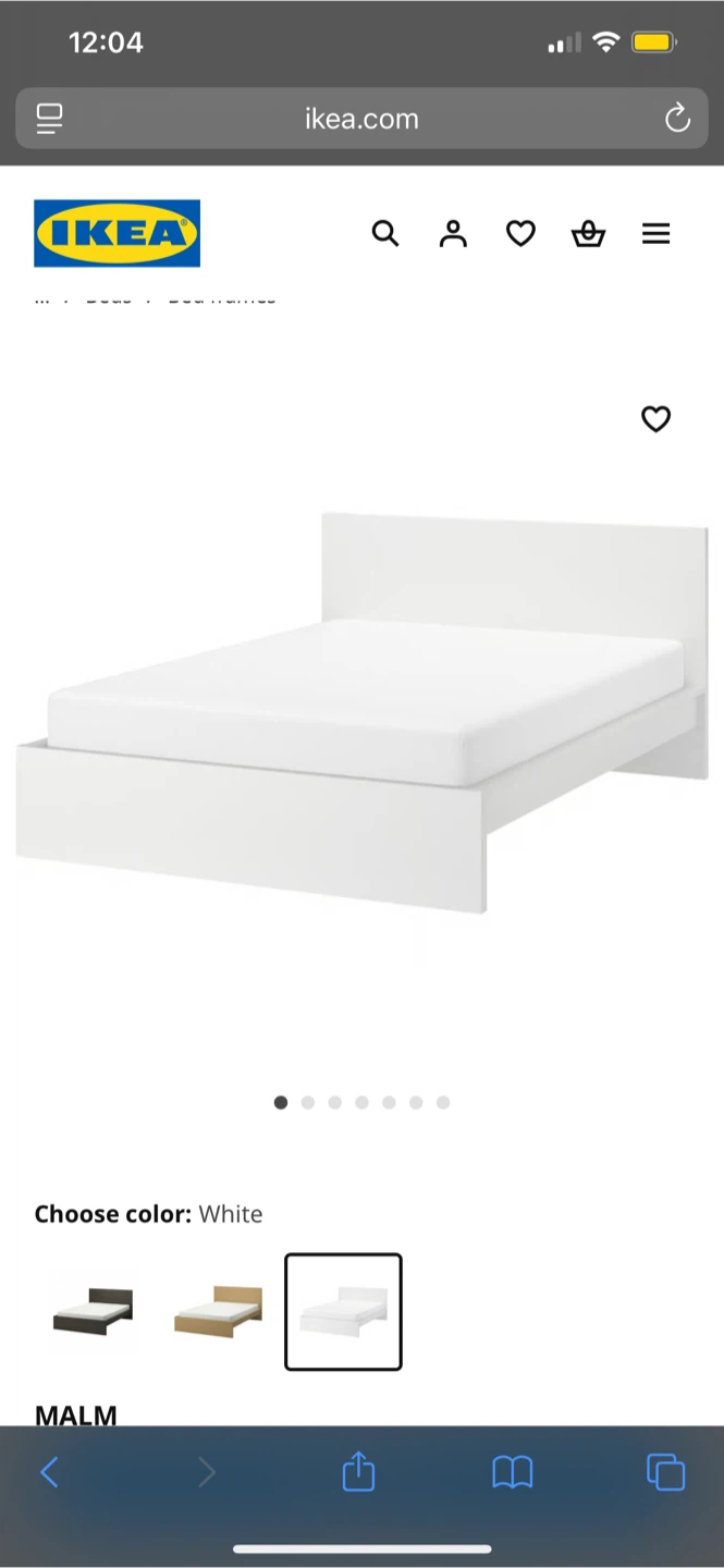 IKEA Malm White Queen Bed Frame - photo 3
