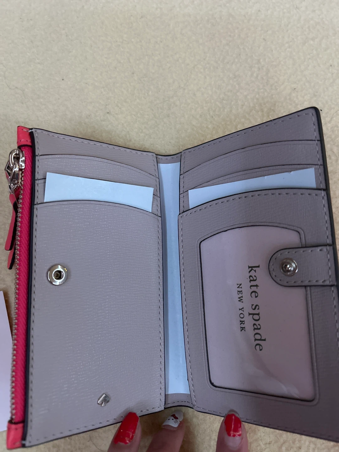 🥕 Kate Spade Peach Melba Small Slim Bifold Wallet - photo 2