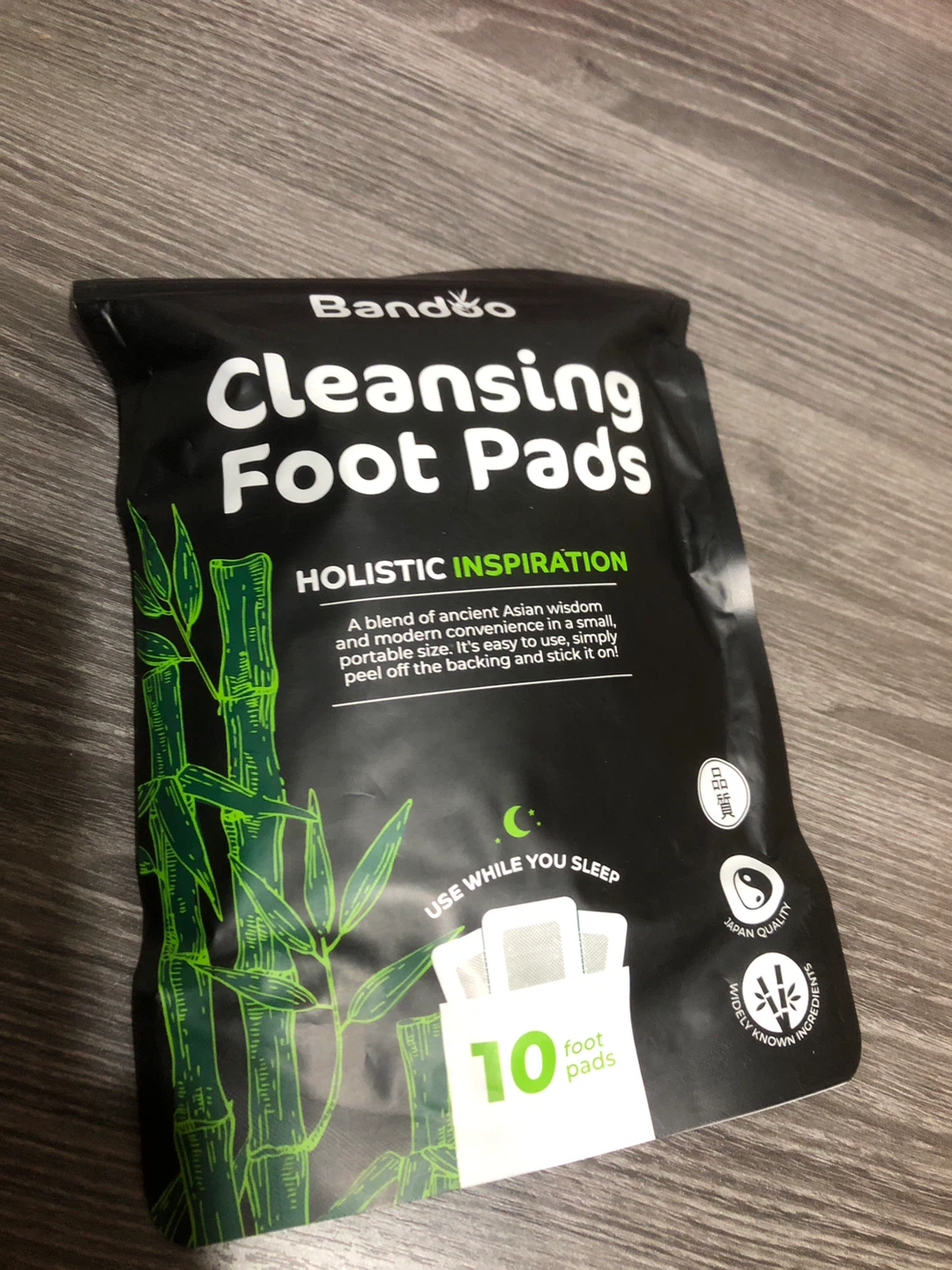 NEW-Bandoo Cleansing Foot Pads - 10 Pads