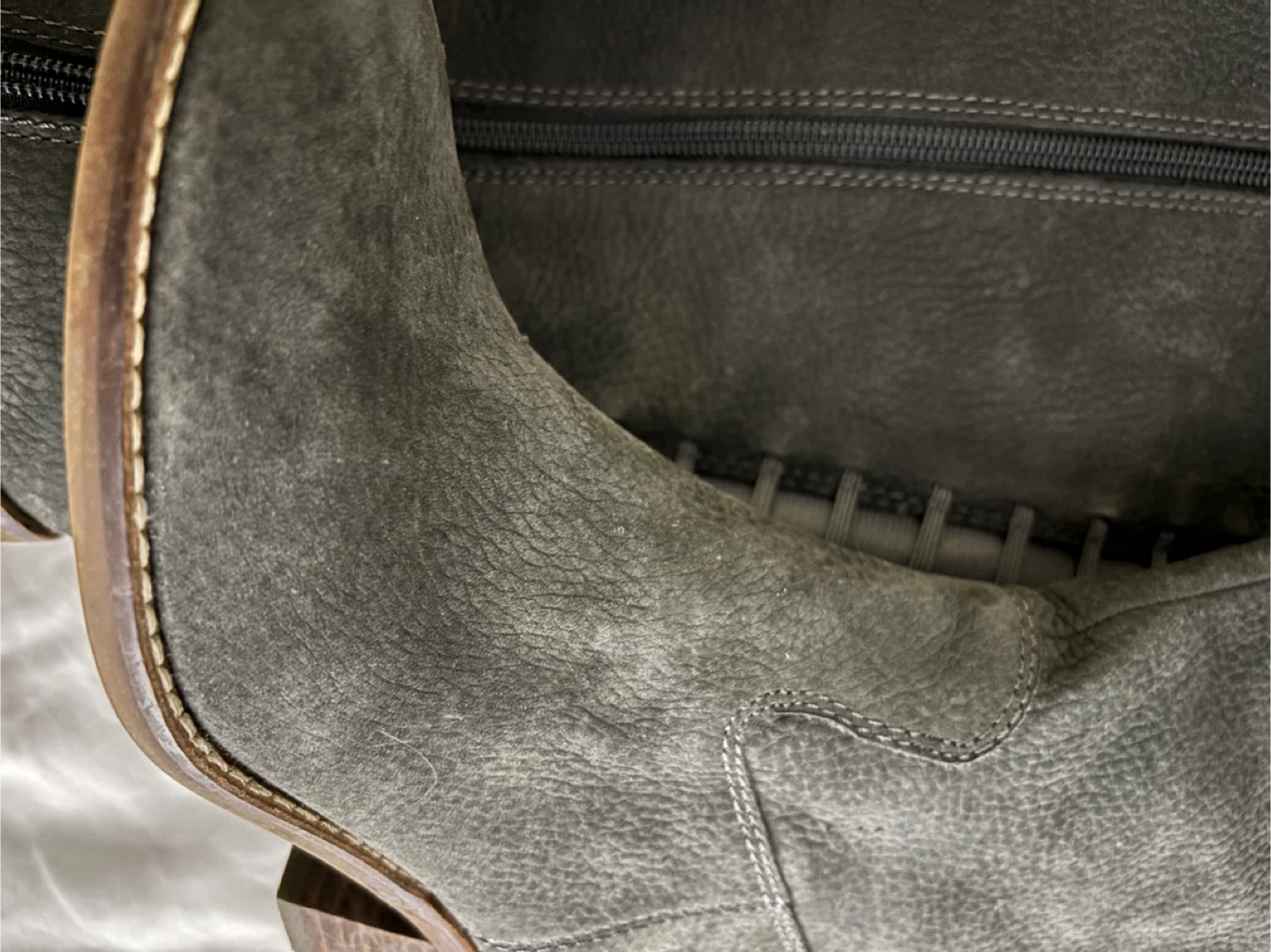 Lucky Brand Gray Leather Boots - Size 6 - photo 2