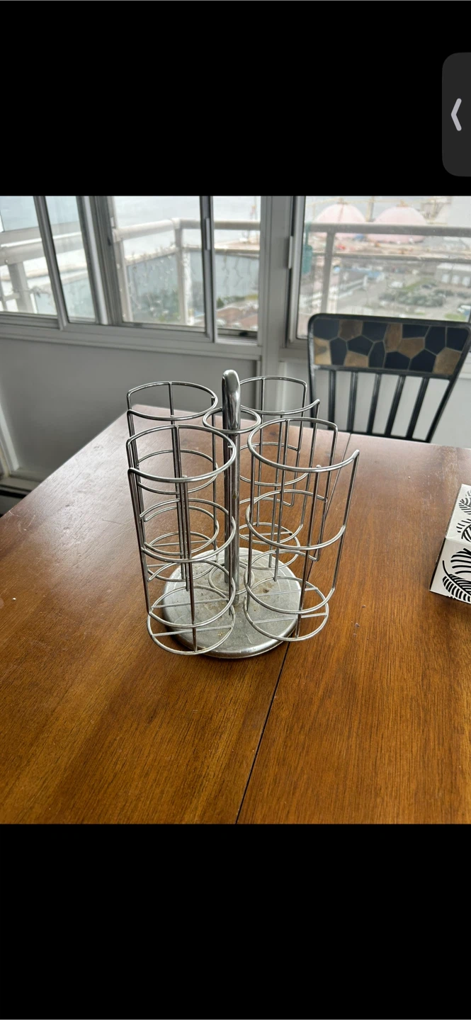 Silver Utensil Holder Caddy