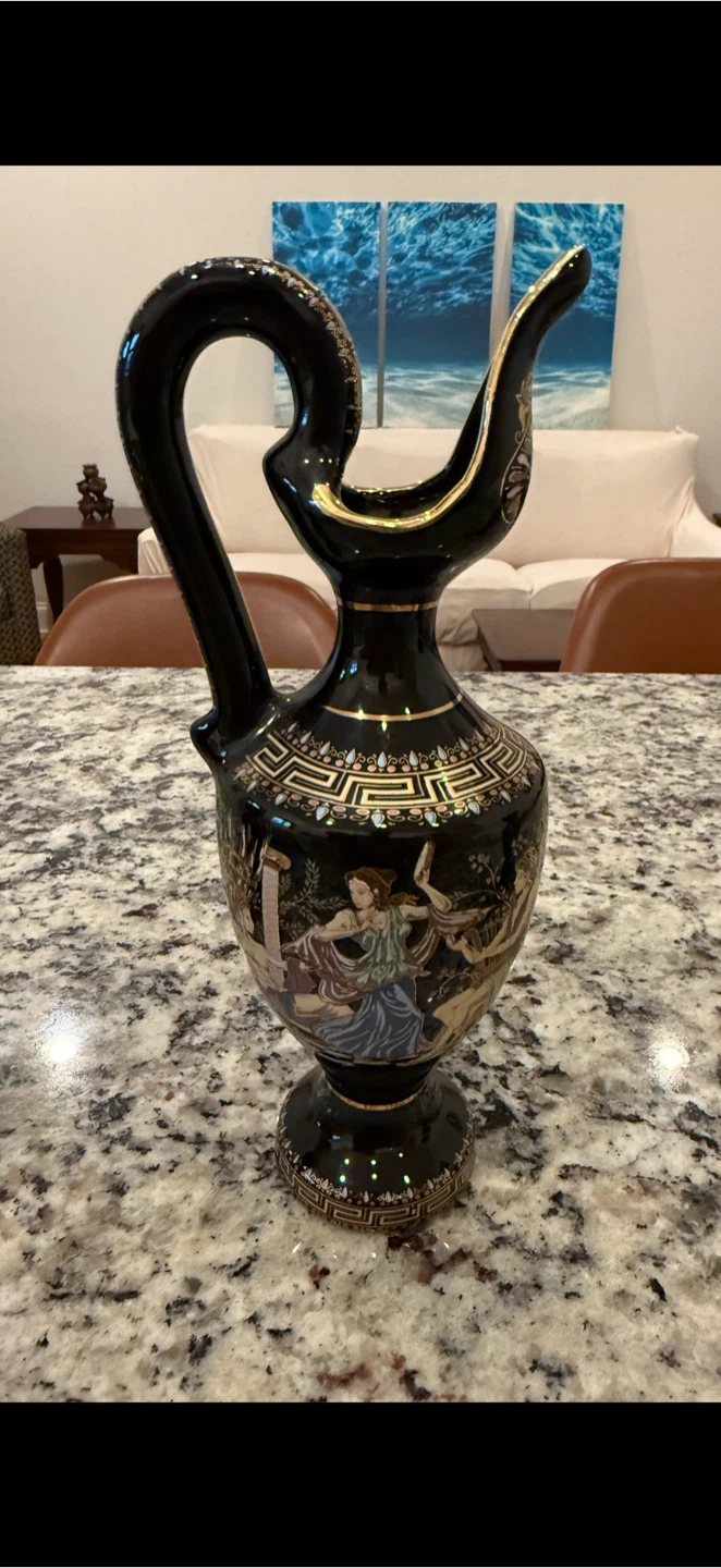 Vintage Greek Pottery Vase -  Made in Greece - photo 4