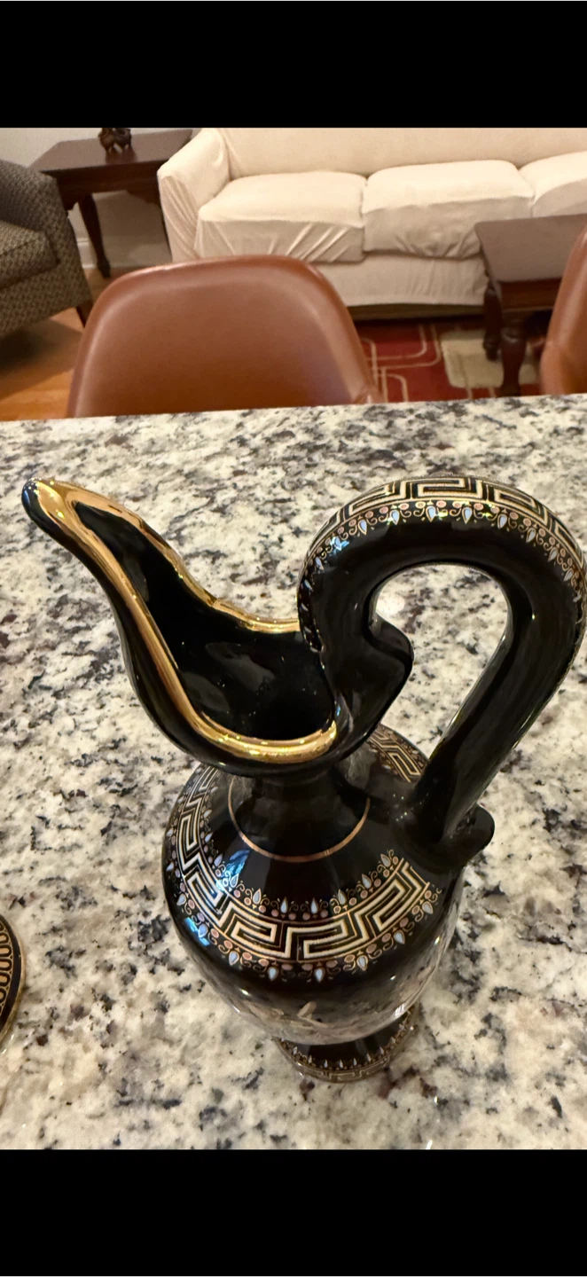 Vintage Greek Pottery Vase -  Made in Greece - photo 2