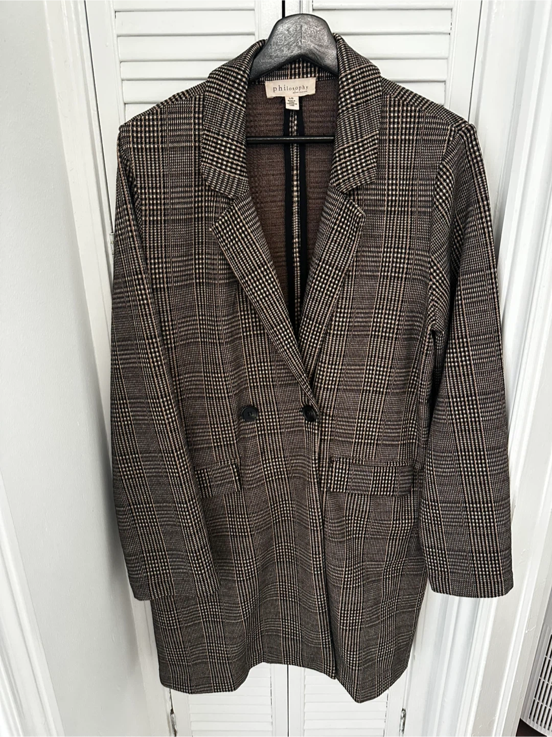Philosophy Plaid Blazer Jacket - L/G