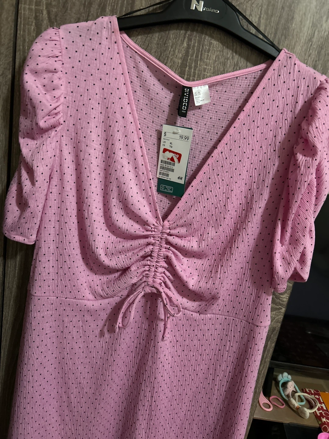 H&M Pink Polka Dot Dress - Size XL - photo 2
