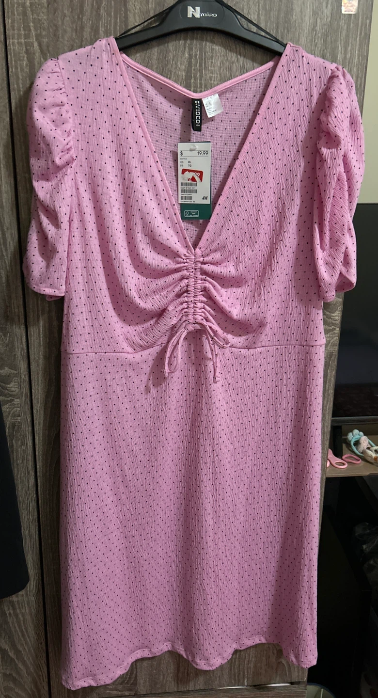 H&M Pink Polka Dot Dress - Size XL - photo 3
