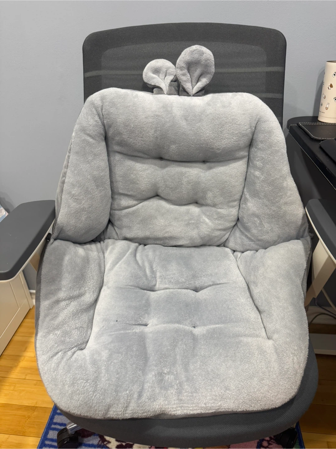 Grey Chair Cushion Pad