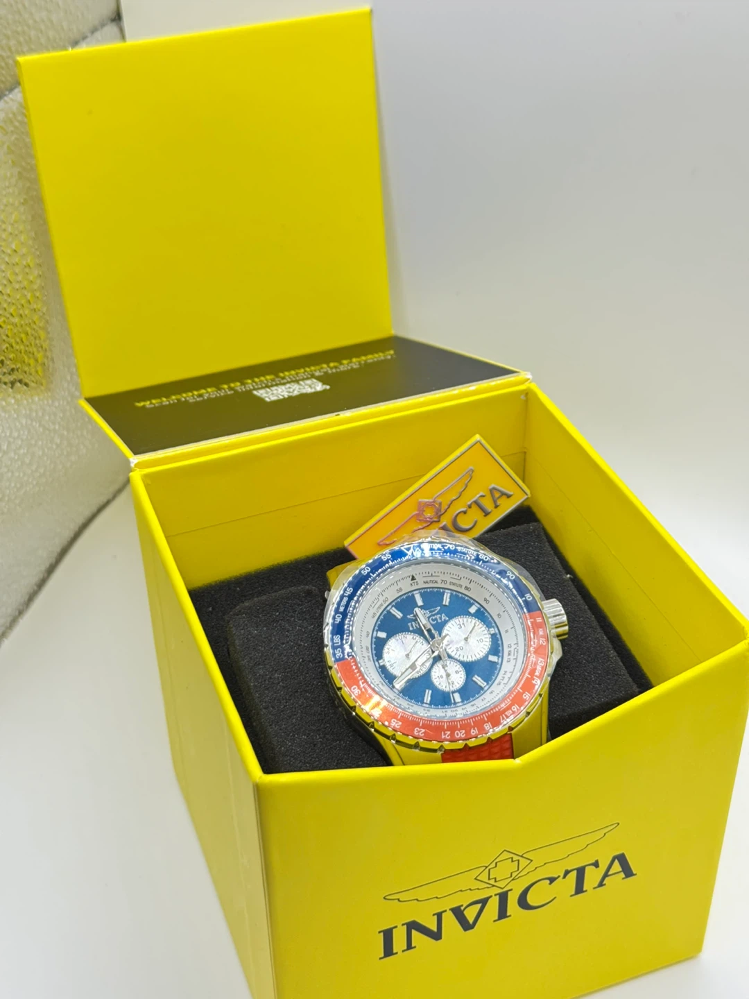 Invicta Watch - Blue, White & Red