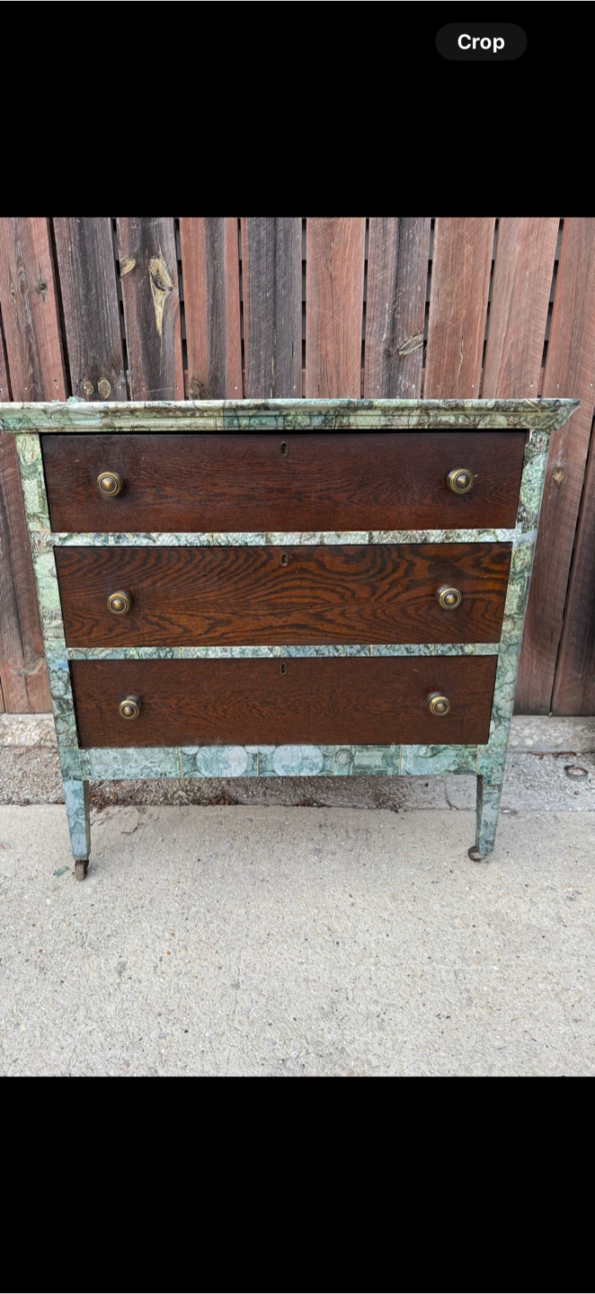 Vintage Wooden 3-Drawer Dresser