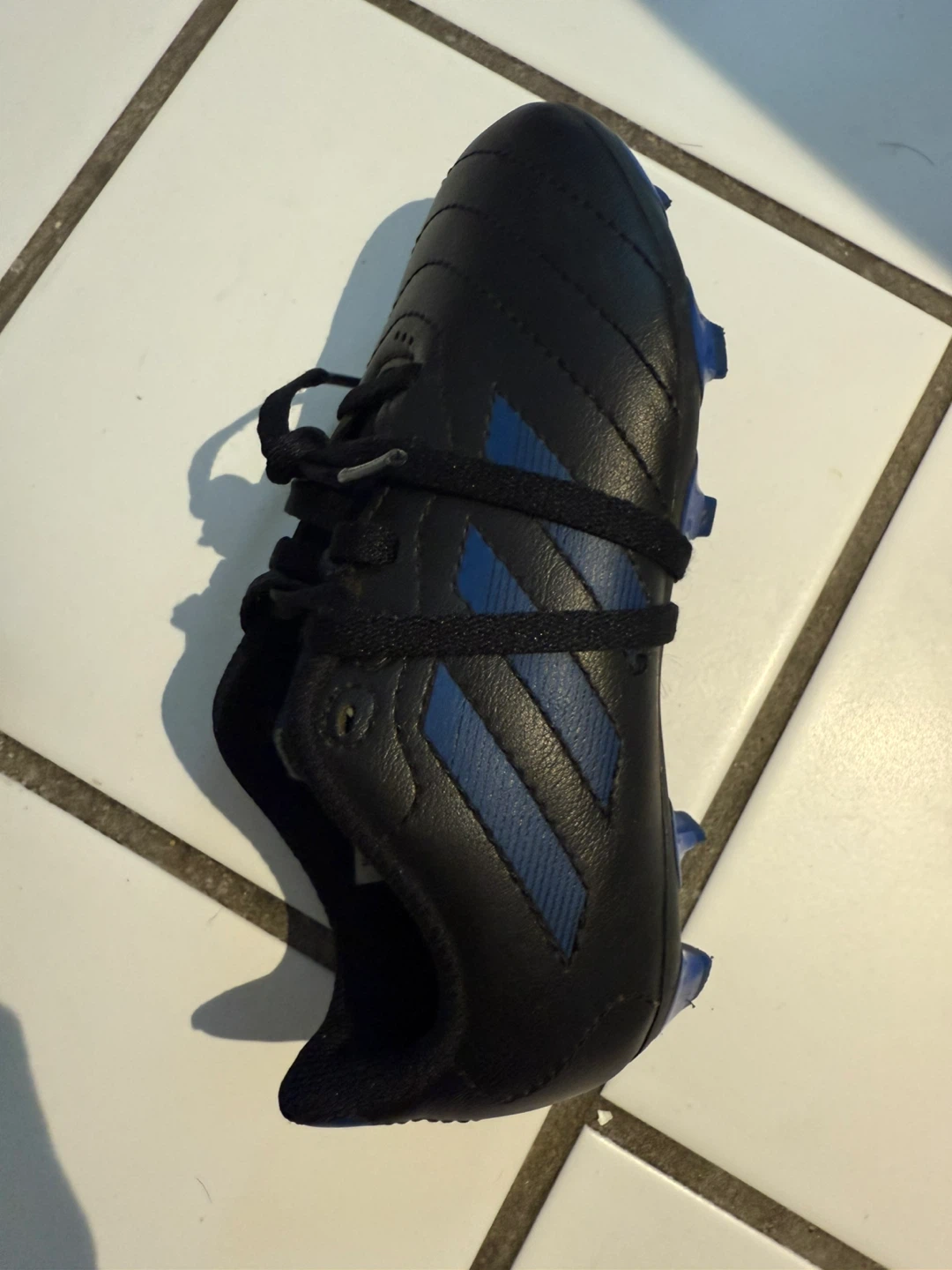 Adidas Black/Blue kids Soccer Cleats Size 11 - photo 3