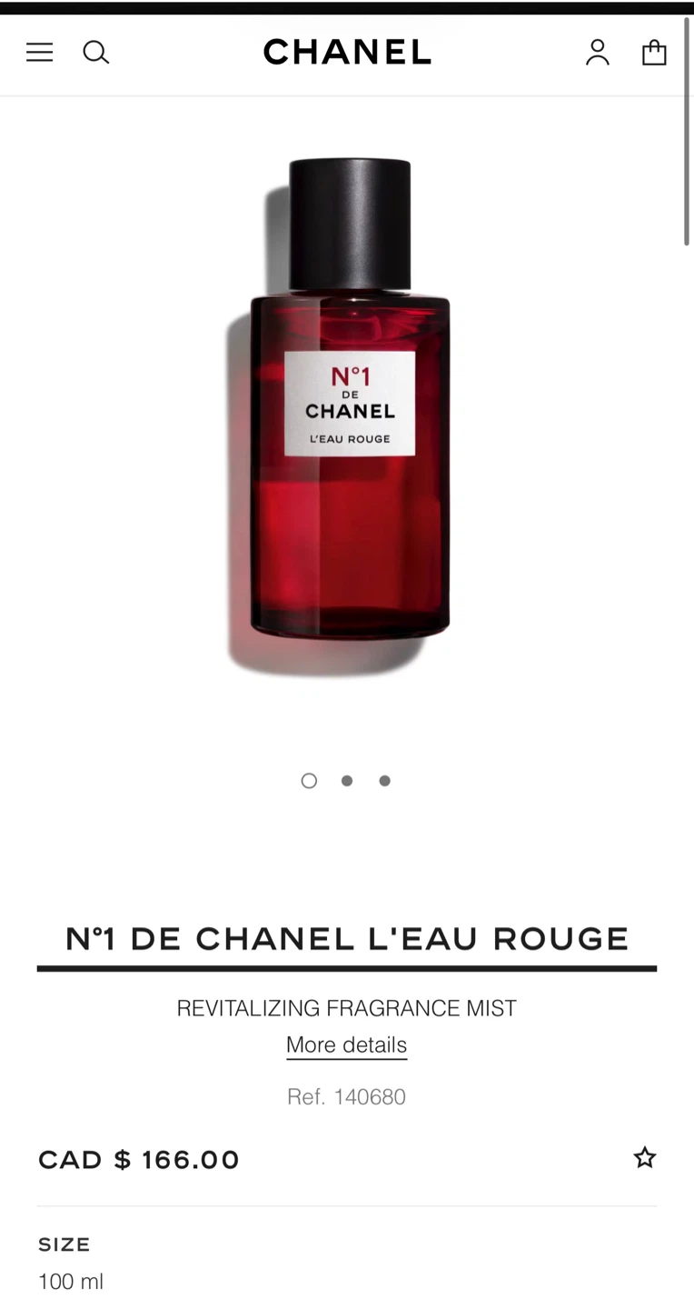 Chanel N°1 de Chanel L'Eau Rouge 100ml