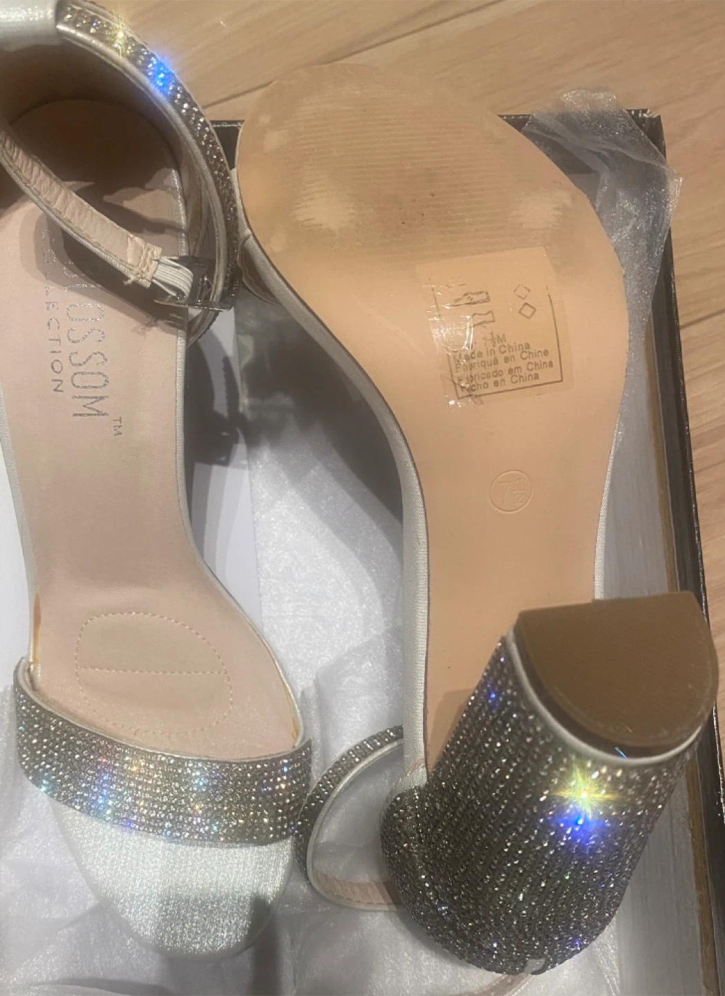 De Blossom Rhinestone Wedge Sandals - photo 4