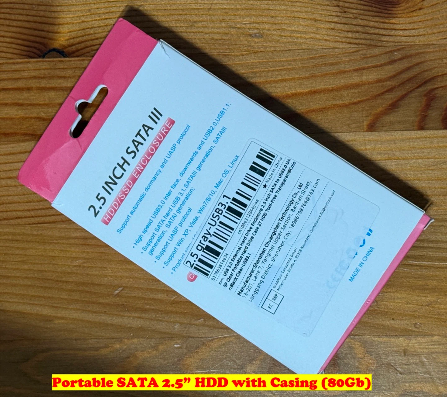 Portable SATA 2.5” HDD with Casing (80Gb) - photo 4