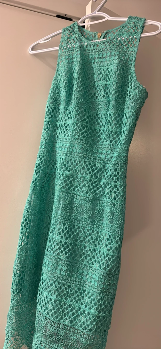 Mint Green Lace Dress