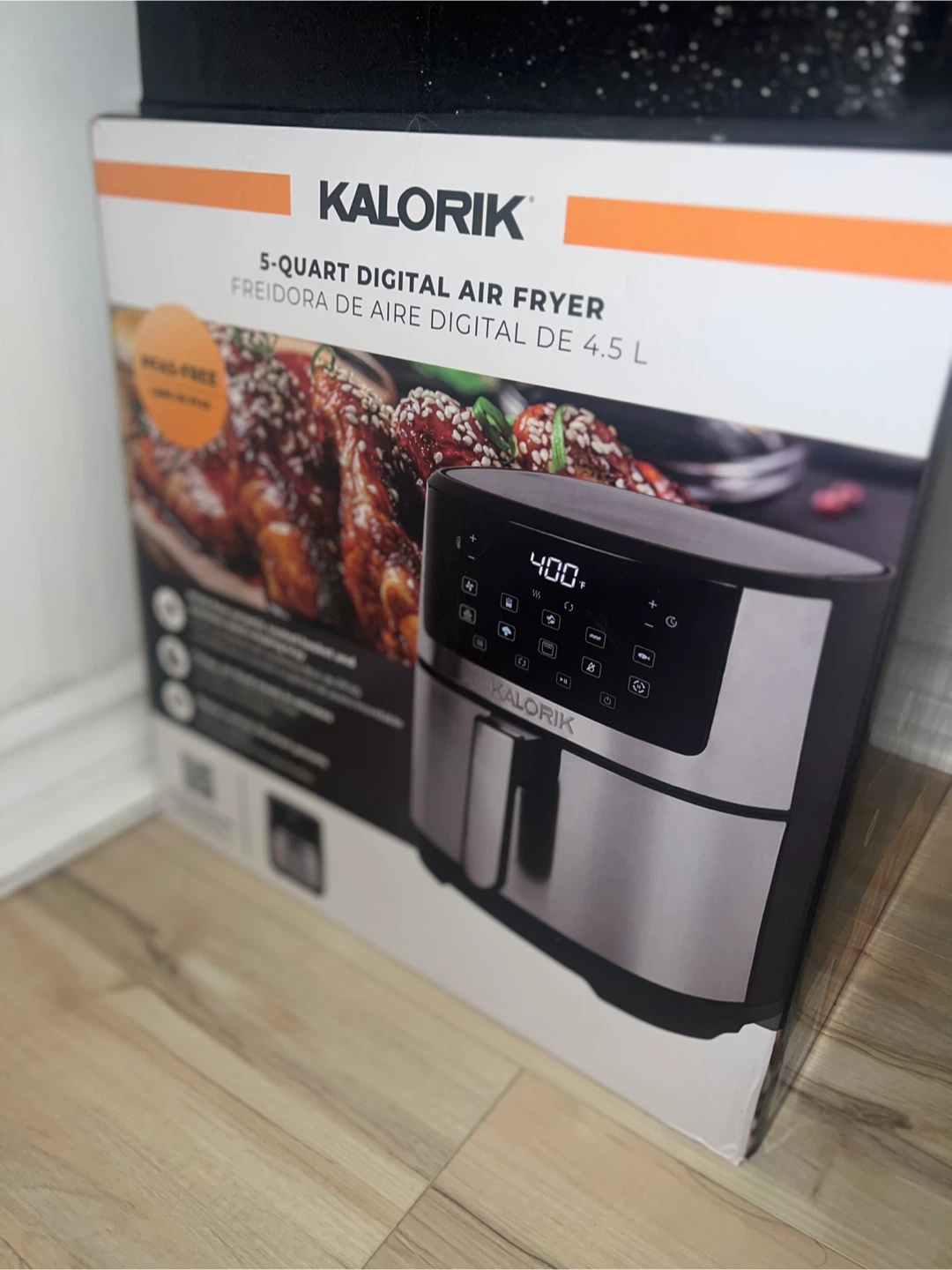 Kalorik 5-Quart Digital Air Fryer - Almost New in Box!