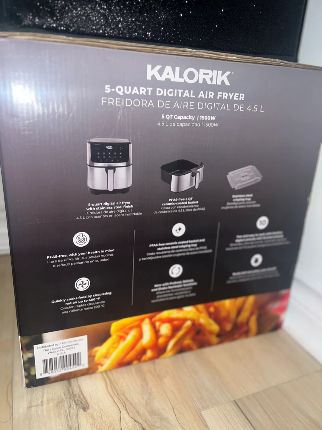 Kalorik 5-Quart Digital Air Fryer - Almost New in Box! - photo 4