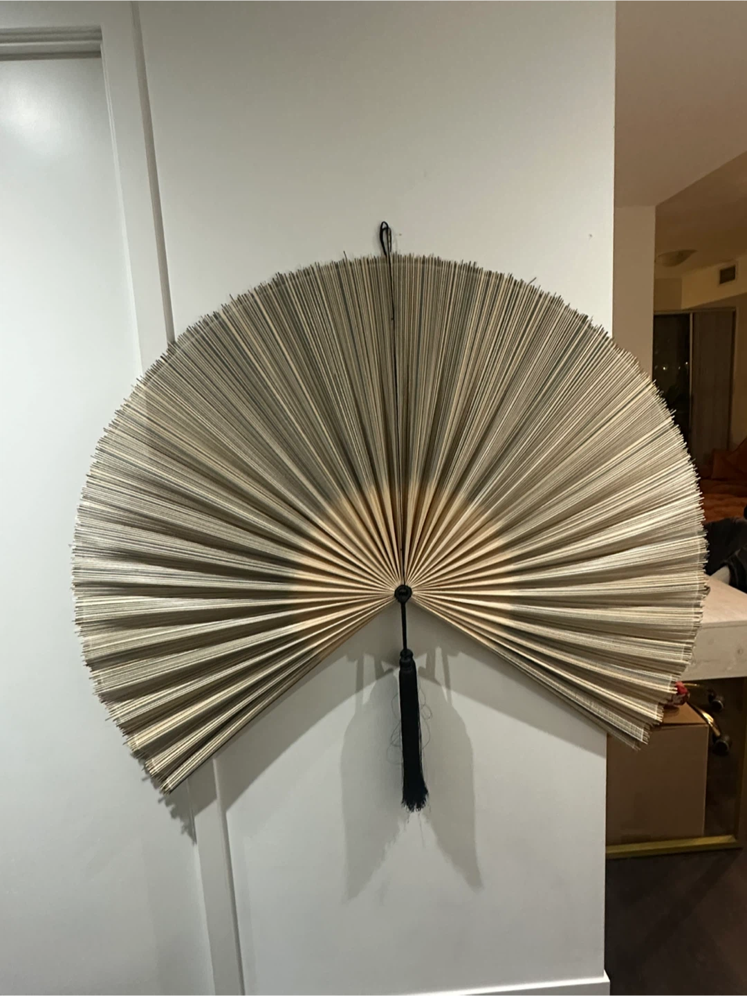 Decorative Wall Fan with Tassel