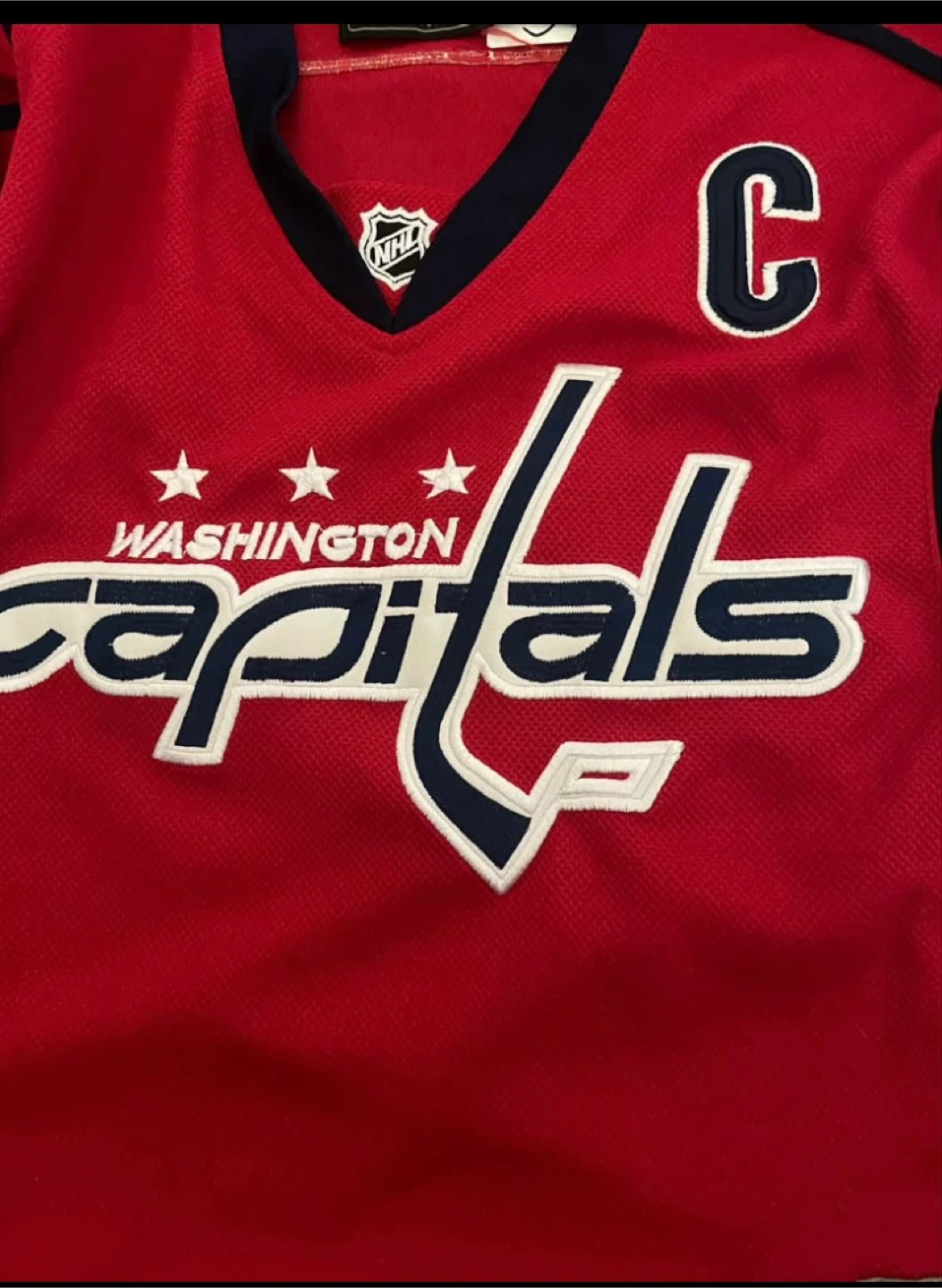 🥕Reebok Washington Capitals Ovechkin Jersey & Ball hat- S/M - photo 3