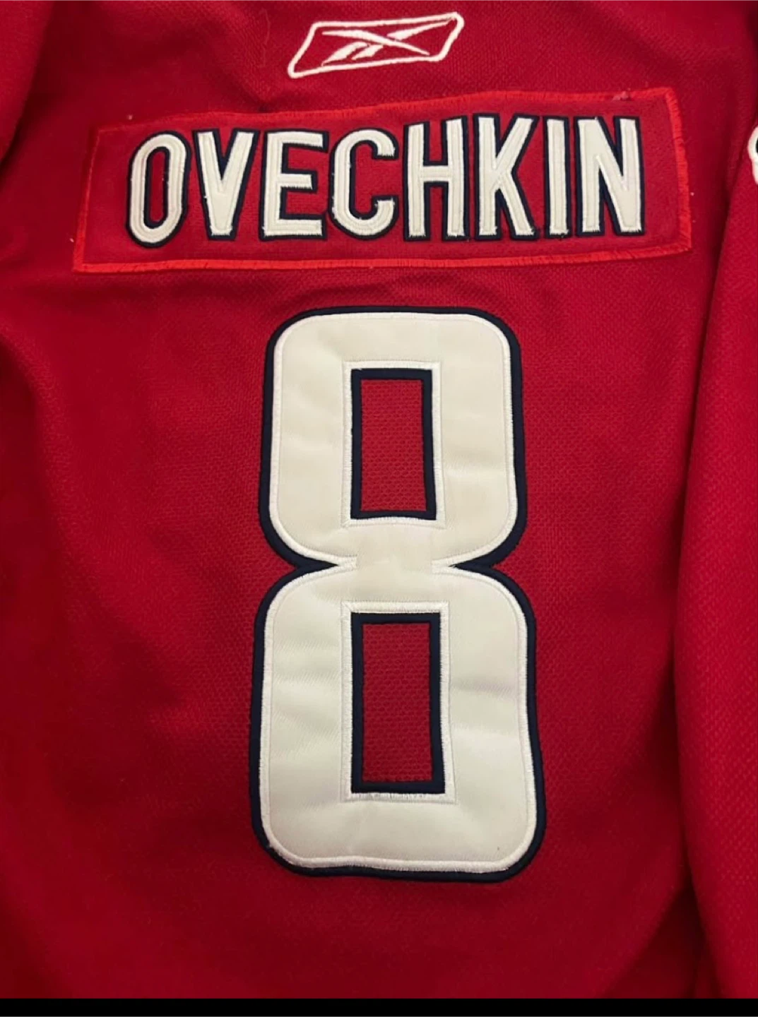🥕Reebok Washington Capitals Ovechkin Jersey & Ball hat- S/M