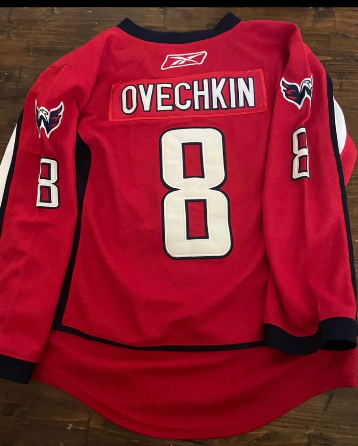 🥕Reebok Washington Capitals Ovechkin Jersey & Ball hat- S/M - photo 5