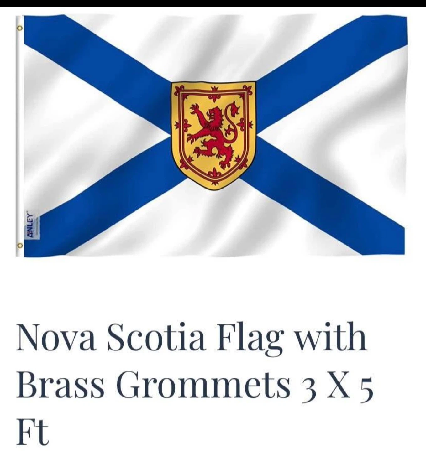 🥕Nova Scotia Flag with Brass Grommets 3 X 5 Ft