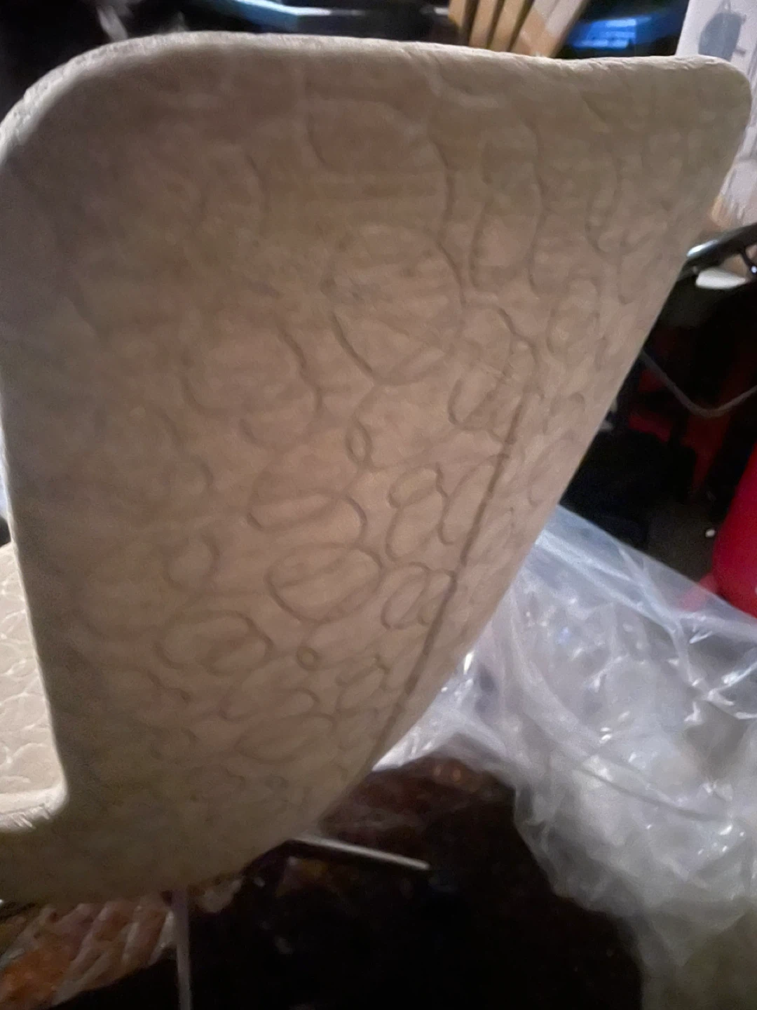 Beige Patterned Accent Chair - photo 2