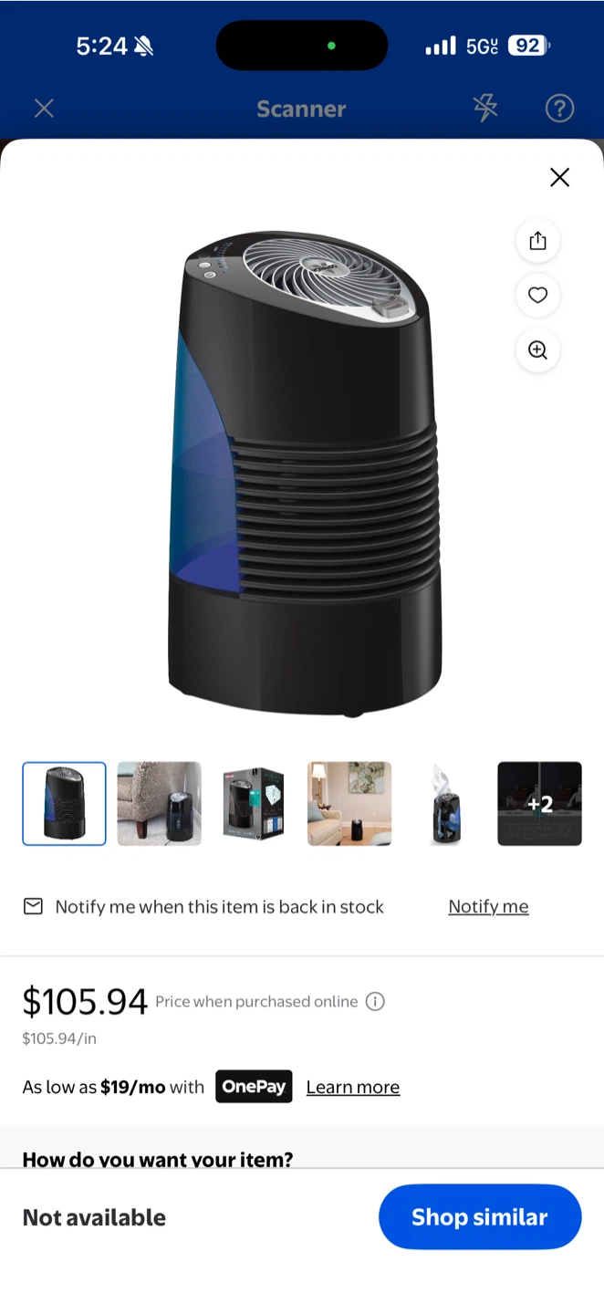 Black Air Purifier