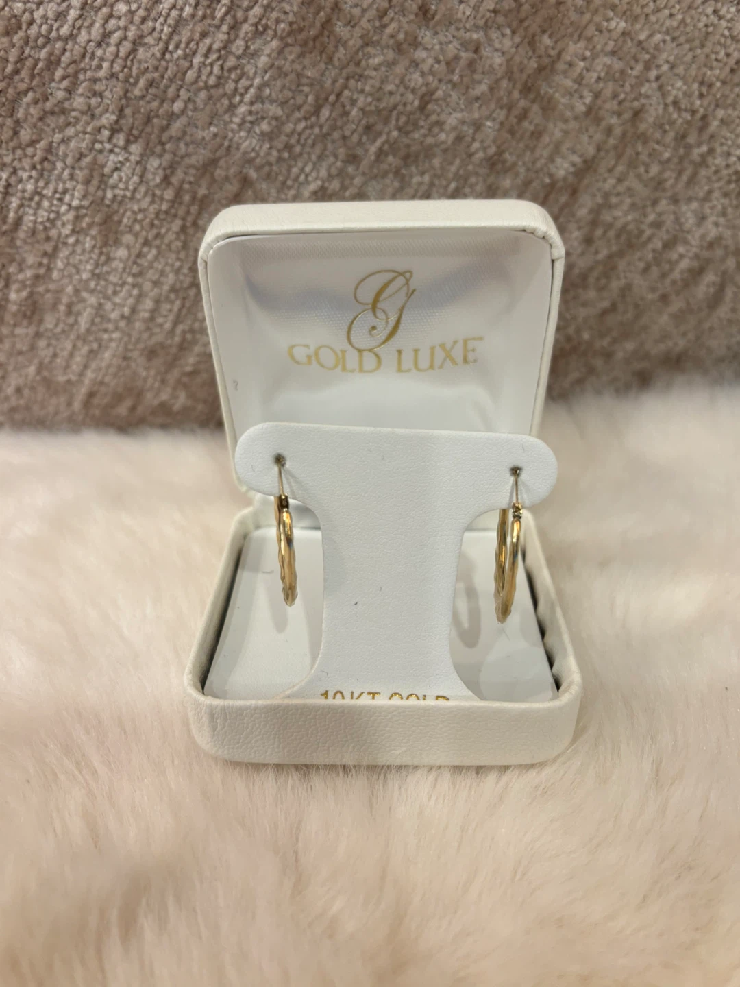 Gold Luxe 10KT Gold Hoop Earrings - photo 2