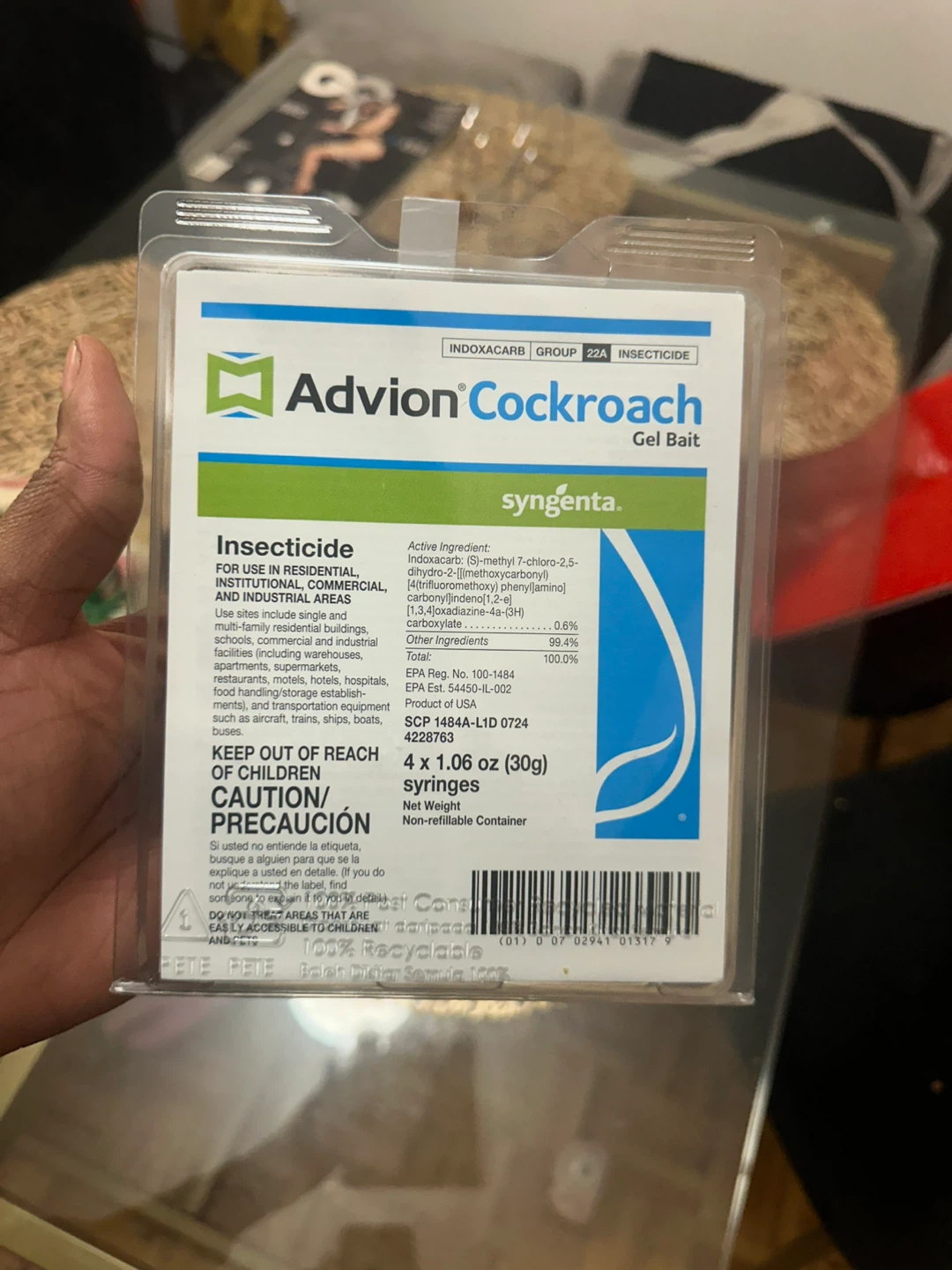 Advion Cockroach Gel Bait, 4 tube - photo 2