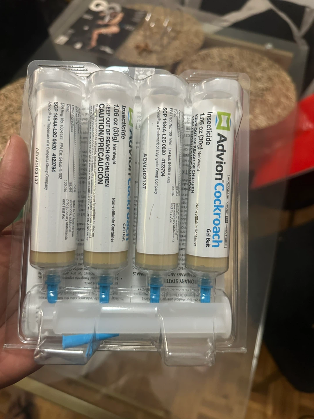 Advion Cockroach Gel Bait, 4 tube - photo 3